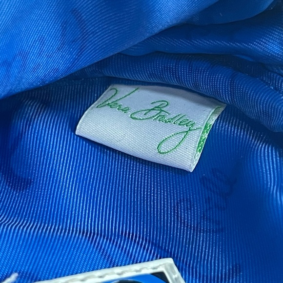 Vera Bradley Frill Blue and White Coin Pouch - Picture 6 of 7